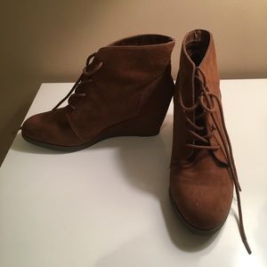 Madden Girl Heeled Brown Booties